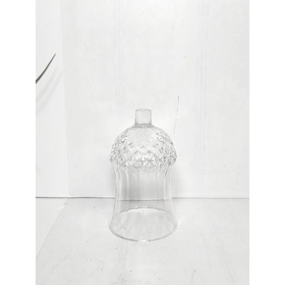 Vintage Peg Votive Cup Candle Holder, Large Clear Diamond Bottom Home Interiors - Picture 1 of 4